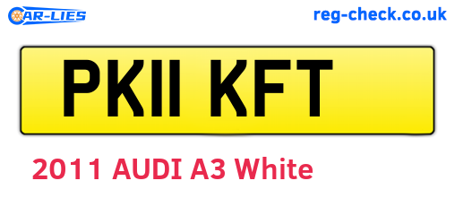 PK11KFT are the vehicle registration plates.