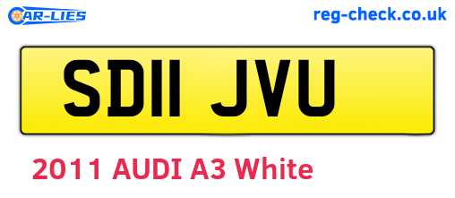 SD11JVU are the vehicle registration plates.