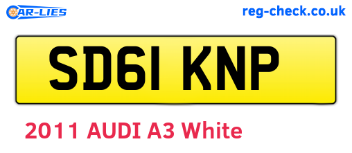 SD61KNP are the vehicle registration plates.