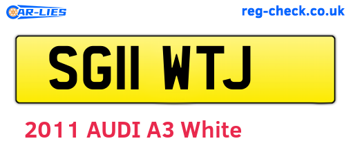SG11WTJ are the vehicle registration plates.