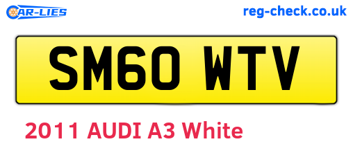 SM60WTV are the vehicle registration plates.