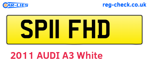 SP11FHD are the vehicle registration plates.