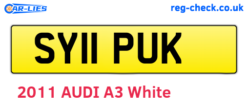 SY11PUK are the vehicle registration plates.