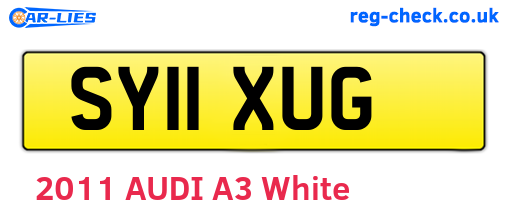 SY11XUG are the vehicle registration plates.
