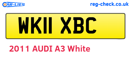 WK11XBC are the vehicle registration plates.