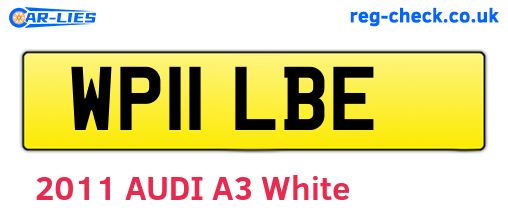 WP11LBE are the vehicle registration plates.