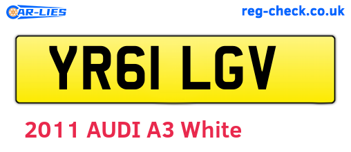YR61LGV are the vehicle registration plates.