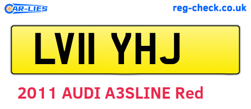 LV11YHJ are the vehicle registration plates.