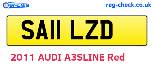 SA11LZD are the vehicle registration plates.