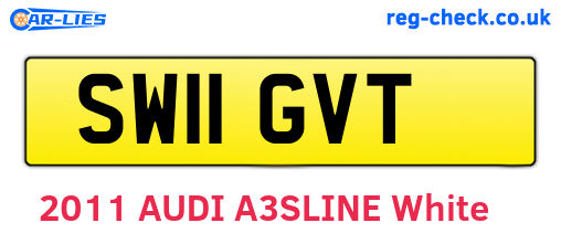 SW11GVT are the vehicle registration plates.