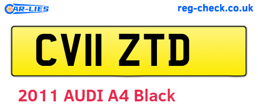 CV11ZTD are the vehicle registration plates.