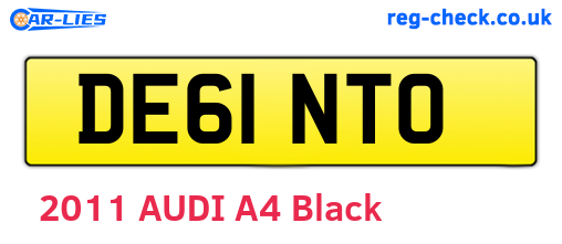DE61NTO are the vehicle registration plates.