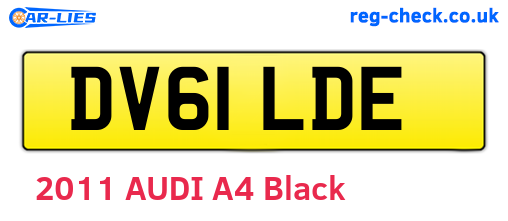 DV61LDE are the vehicle registration plates.