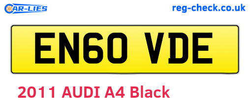 EN60VDE are the vehicle registration plates.