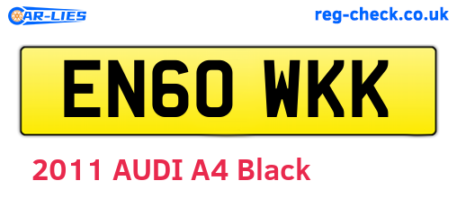 EN60WKK are the vehicle registration plates.