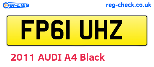 FP61UHZ are the vehicle registration plates.