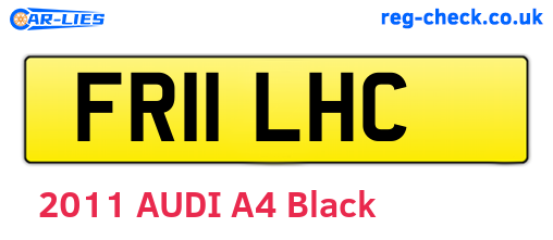 FR11LHC are the vehicle registration plates.