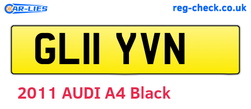 GL11YVN are the vehicle registration plates.