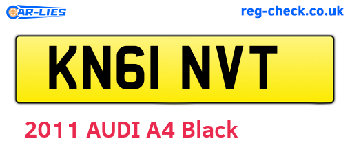 KN61NVT are the vehicle registration plates.