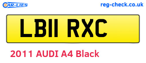 LB11RXC are the vehicle registration plates.