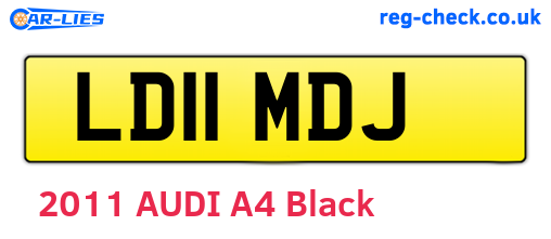 LD11MDJ are the vehicle registration plates.