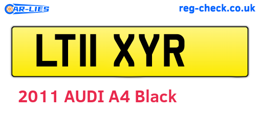 LT11XYR are the vehicle registration plates.