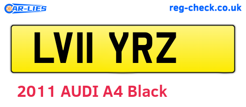 LV11YRZ are the vehicle registration plates.