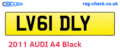 LV61DLY are the vehicle registration plates.