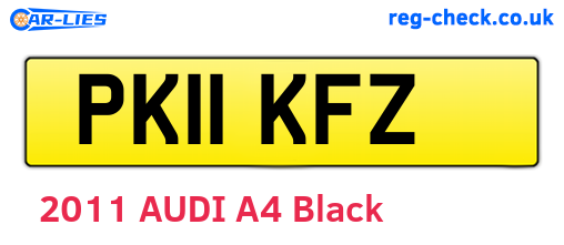 PK11KFZ are the vehicle registration plates.