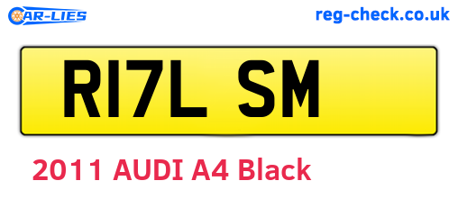 R17LSM are the vehicle registration plates.