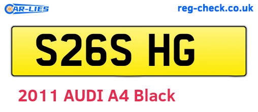 S26SHG are the vehicle registration plates.
