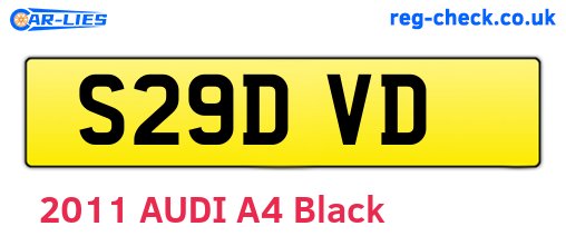 S29DVD are the vehicle registration plates.