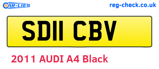 SD11CBV are the vehicle registration plates.