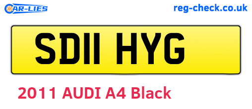 SD11HYG are the vehicle registration plates.
