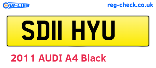 SD11HYU are the vehicle registration plates.