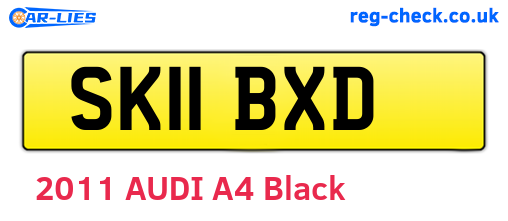 SK11BXD are the vehicle registration plates.