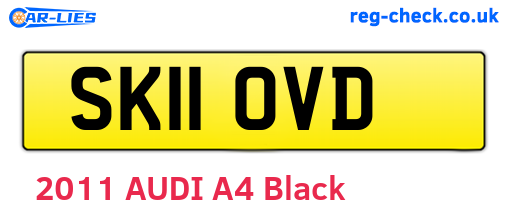 SK11OVD are the vehicle registration plates.
