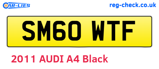 SM60WTF are the vehicle registration plates.
