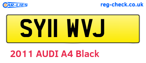 SY11WVJ are the vehicle registration plates.