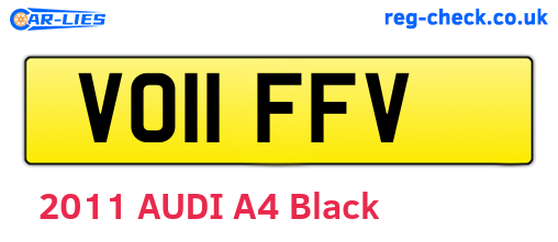 VO11FFV are the vehicle registration plates.