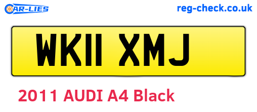 WK11XMJ are the vehicle registration plates.