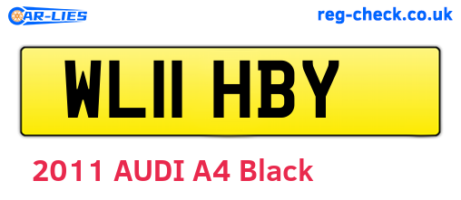 WL11HBY are the vehicle registration plates.