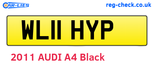 WL11HYP are the vehicle registration plates.