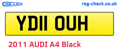 YD11OUH are the vehicle registration plates.