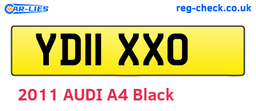 YD11XXO are the vehicle registration plates.