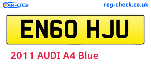 EN60HJU are the vehicle registration plates.