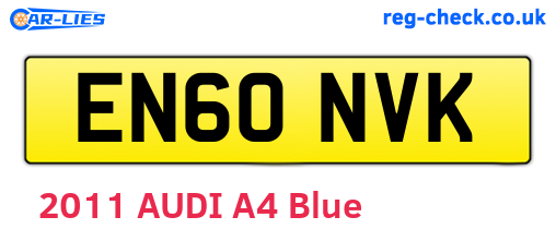 EN60NVK are the vehicle registration plates.