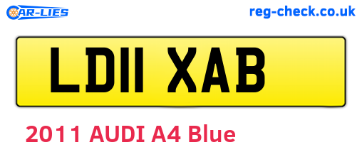 LD11XAB are the vehicle registration plates.