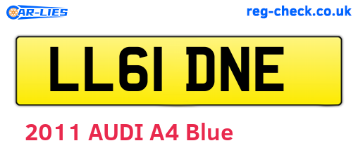 LL61DNE are the vehicle registration plates.