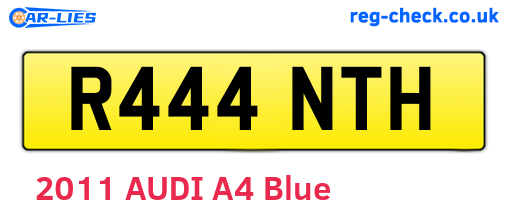 R444NTH are the vehicle registration plates.